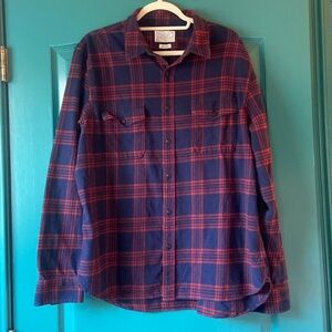 LUCKY BRAND WOMANS FLANNEL SHIRT SIZE XL